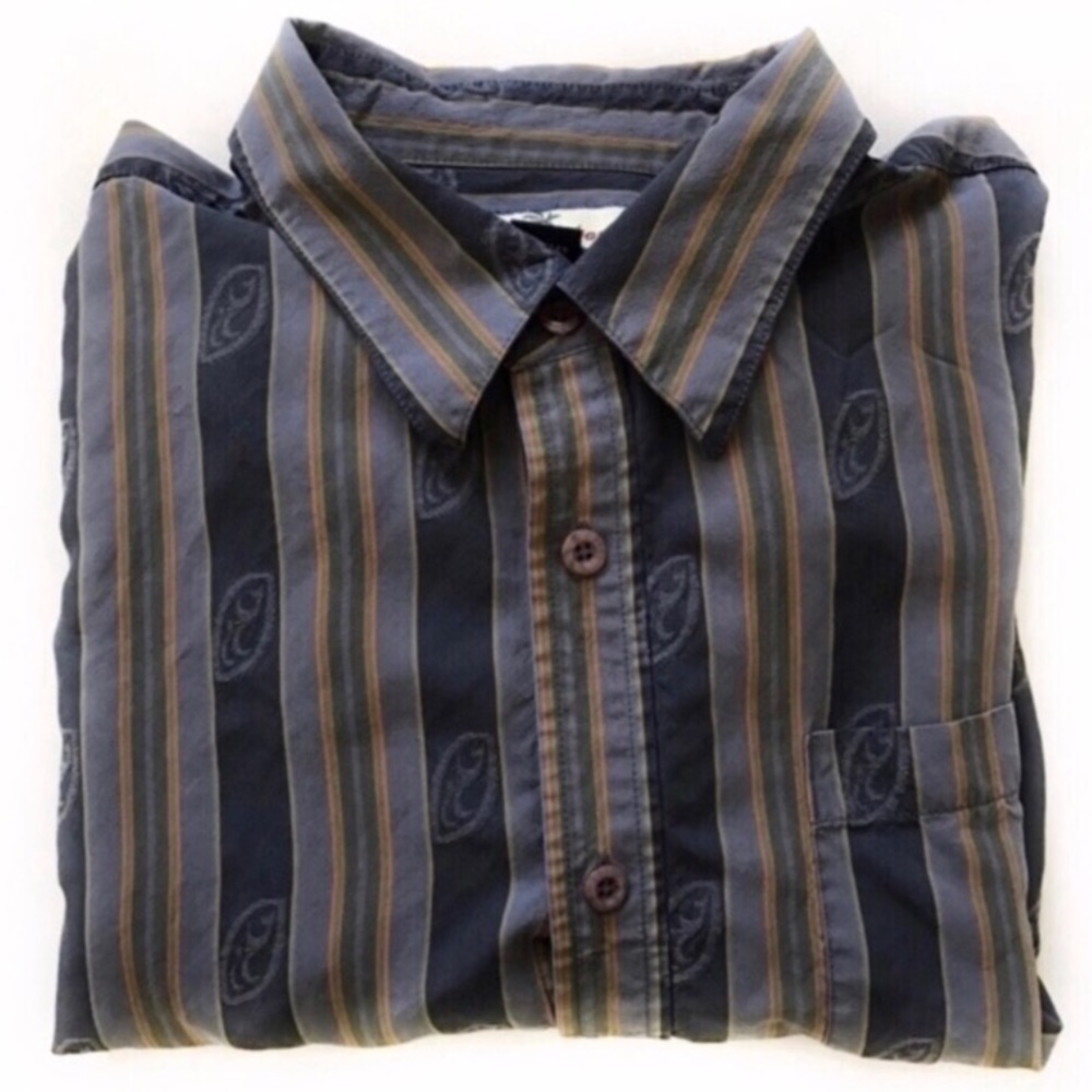 Tommy Bahama 100% silk striped shirt